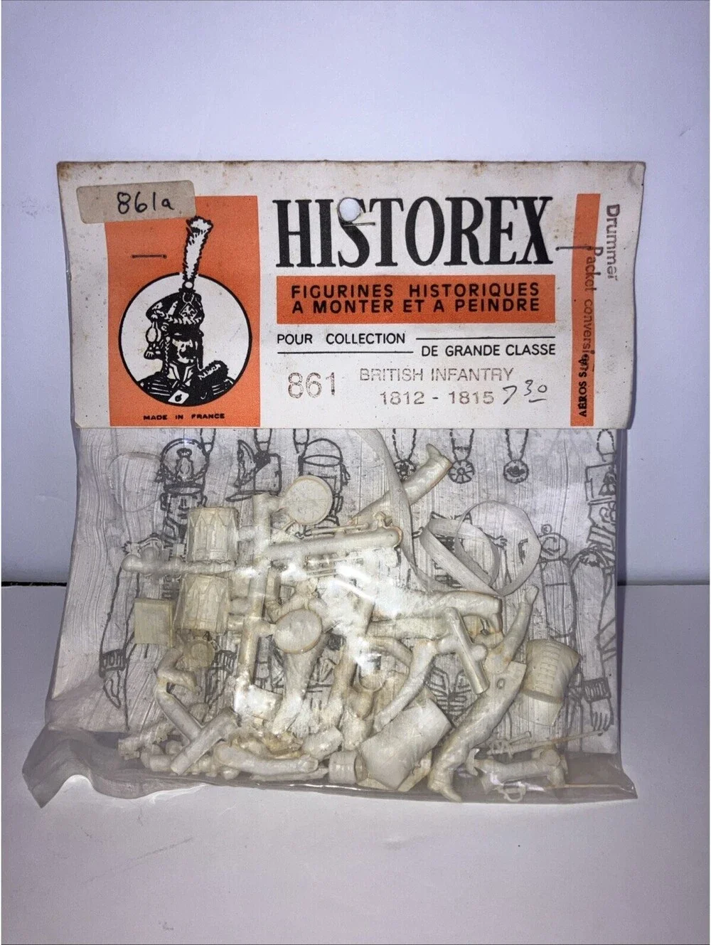 VINTAGE 1:35 British Infantry 1812 - 1815 Historex 861 Made In France NEW
